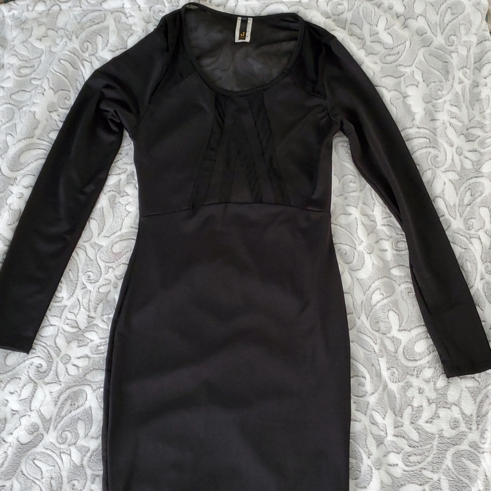 Black & mesh dress